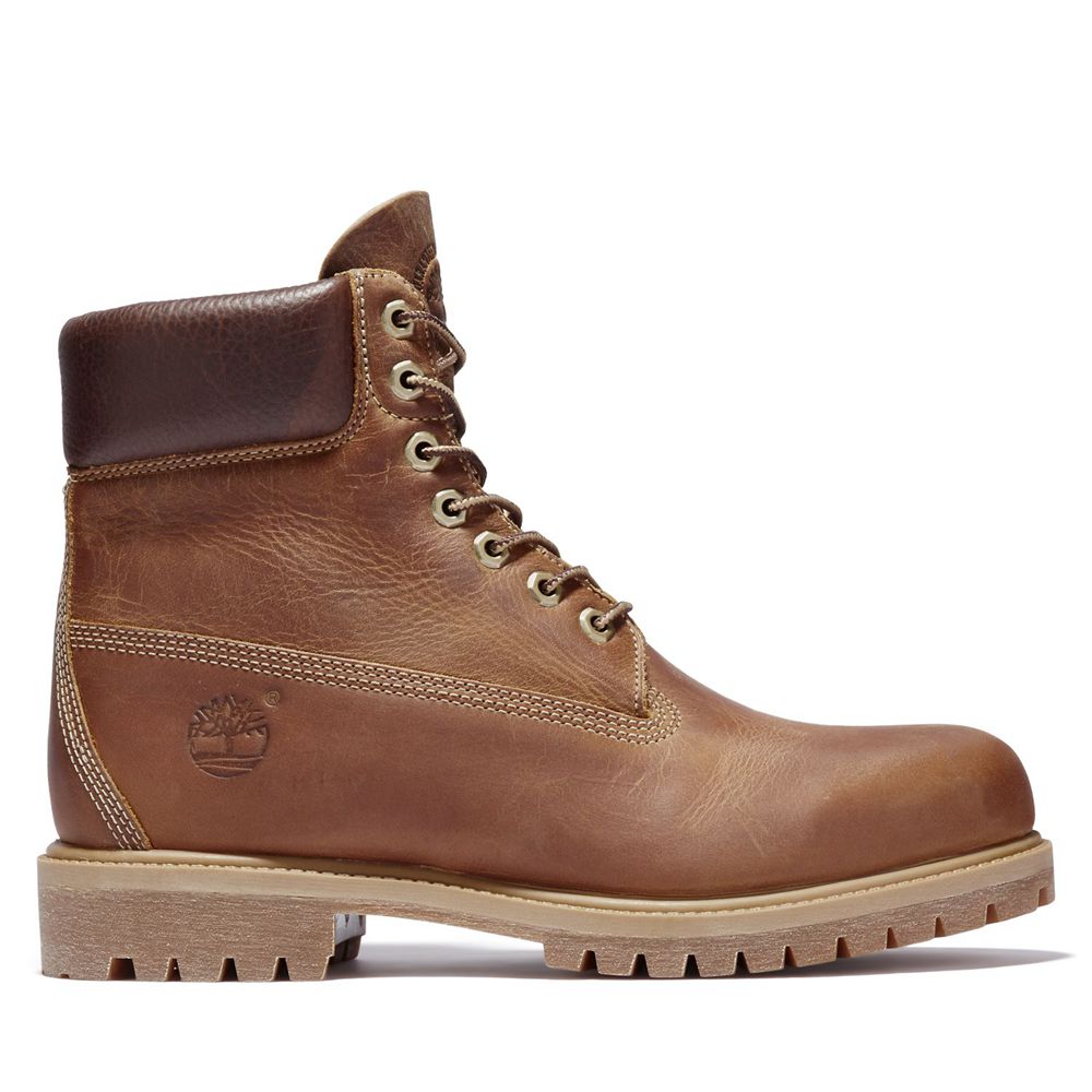 Botas Masculino - Timberland 6-Inch Heritage Impermeavel - PVJFC5067 - Marrom
